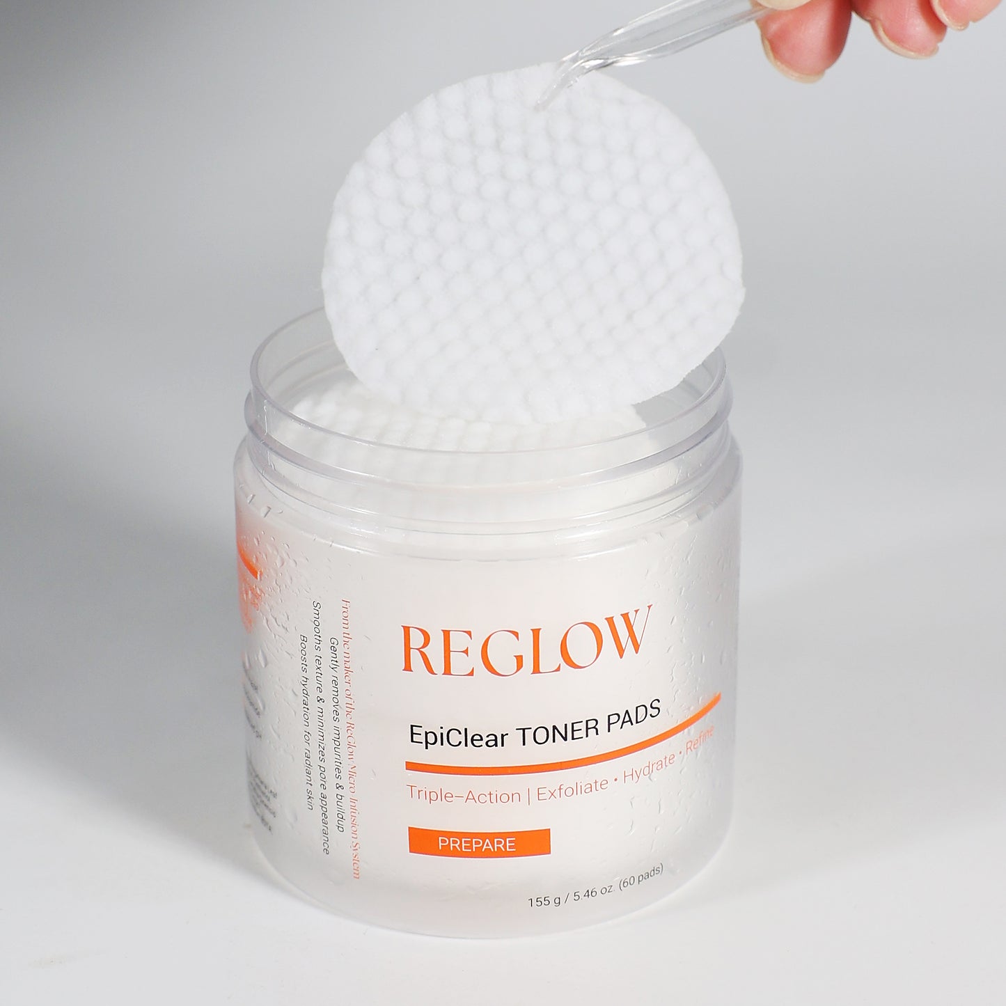 ReGlow EpiClear Toner Pads – Triple-Action Exfoliation (PHA + AHA + BHA) & Niacinamide