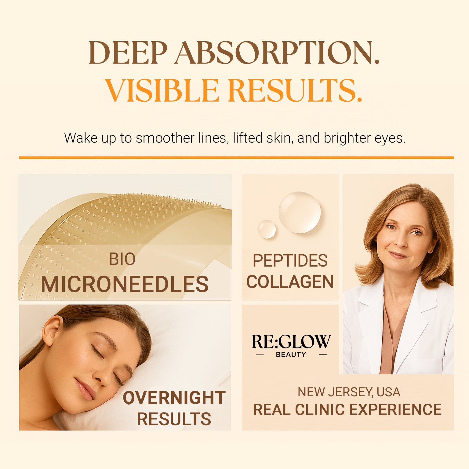 ReGlow bio-hydrogel micro-infusion eye patches and key product benefits
