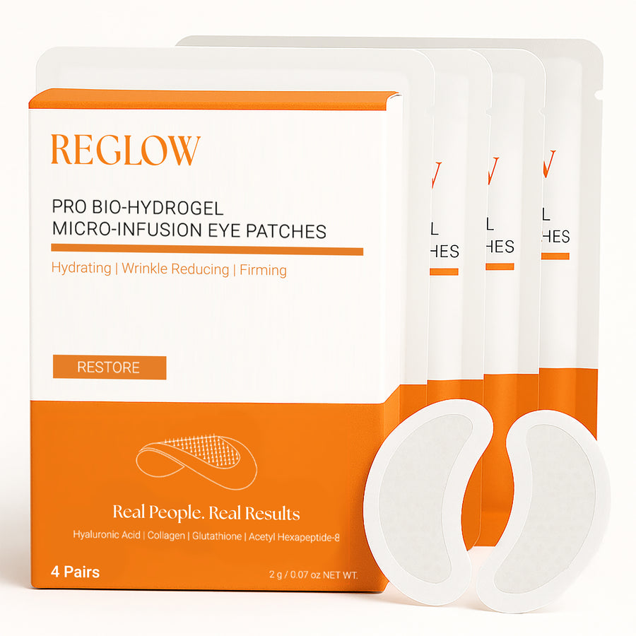 ReGlow Pro Bio-Hydrogel Micro-Infusion Eye Patches four pack